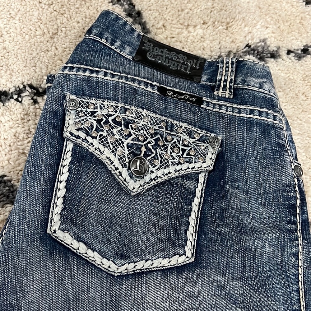 Womens Rock & Roll Jeans Size 34 Excellent Condition, Inseam 27 1/2